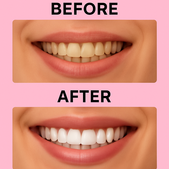 Glow Smile Bundle | Aardbei Whitening strips, aardbei charcoal poeder en de lip mask