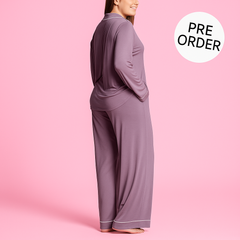Lavendel Dames Pyjama Set – Comfortabele Lange Mouwen & Broek