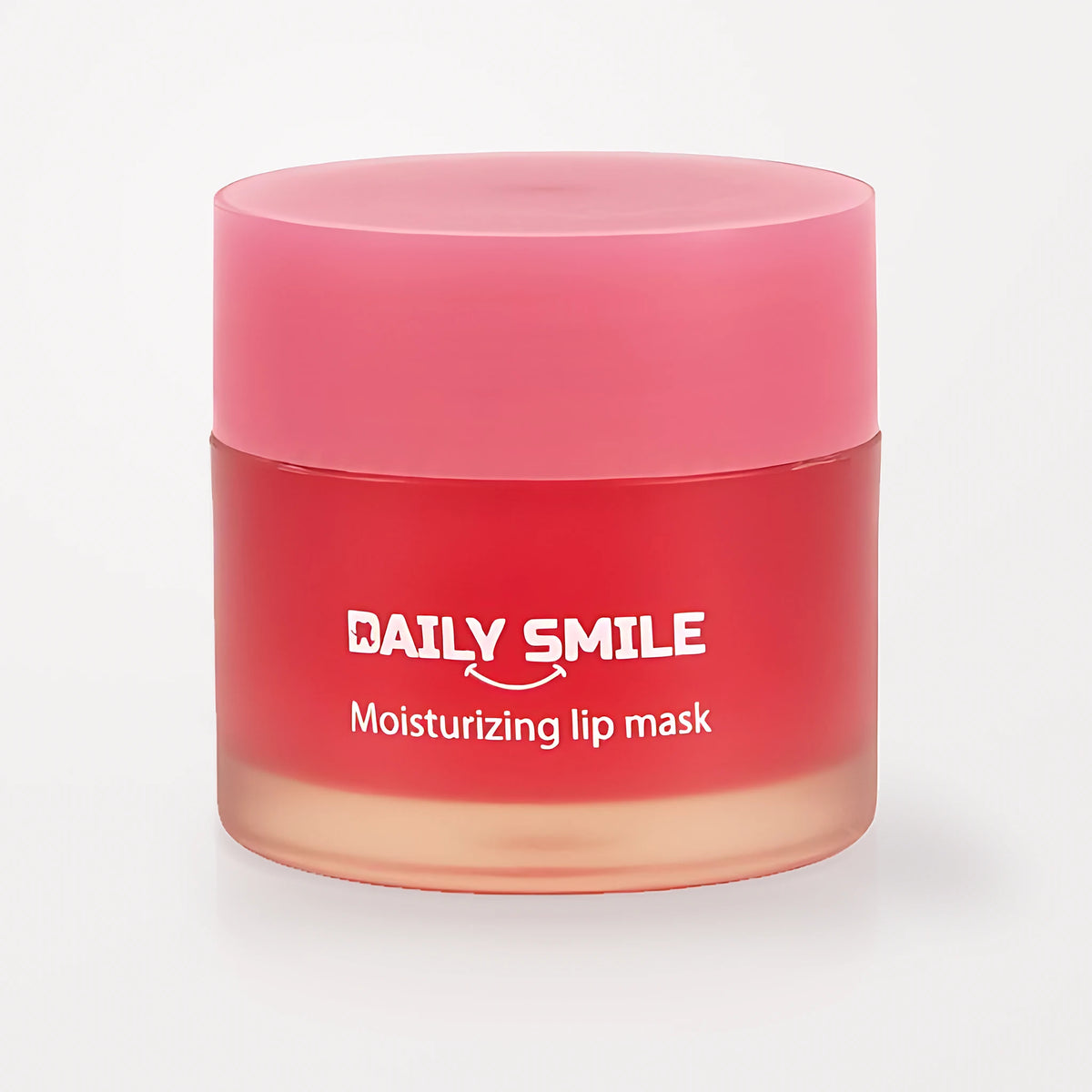 Daily Smile lipmasker voor de nacht, roze potje op een lichte studioachtergrond