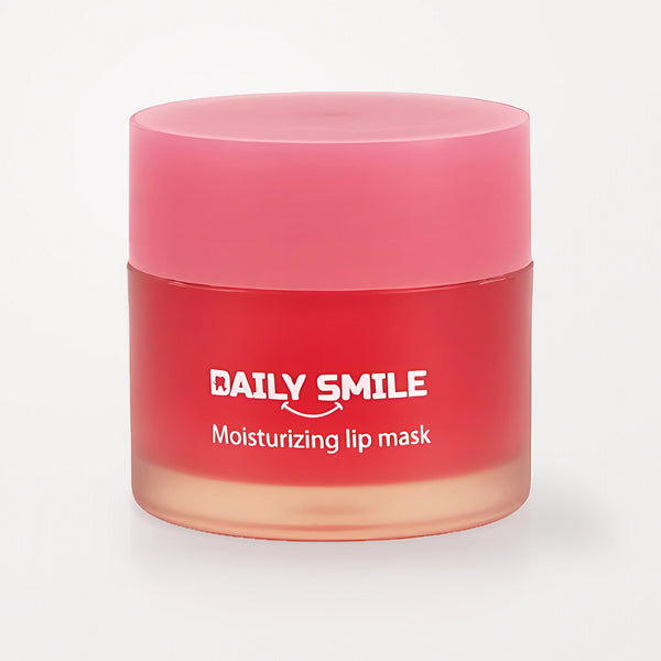 Daily Smile lipmasker voor de nacht, roze potje op een lichte studioachtergrond
