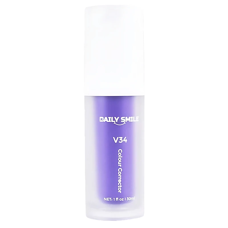 V34 Paarse Tandpasta, colour corrector serum